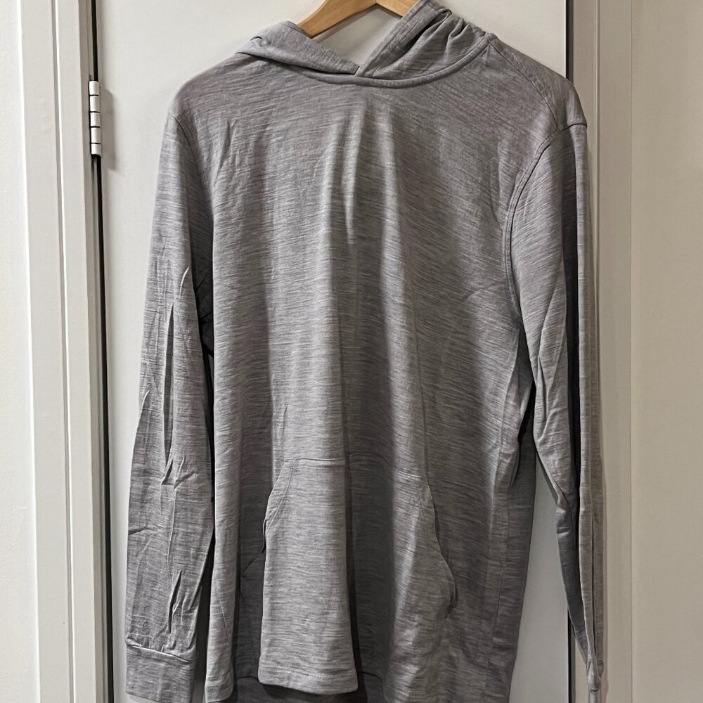 Men's Lightweight Gray Pullover Hoodie